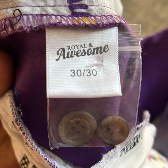 Men’s golf pants. Royal & Awesome - Picture 2 of 8